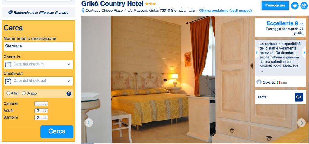 לצ'ה Griko Country Hotel מראה חיצוני תמונה